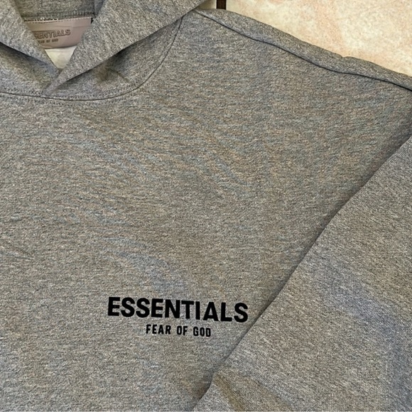 Fear of God Essentials Hoodies Pullover Dark Oatmeal - Picture 11 of 12